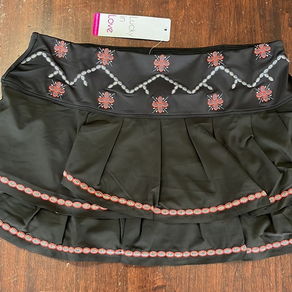 Lucky in Love Lurex Flora Scallop Skort M and XL NWT - Picture 5 of 15